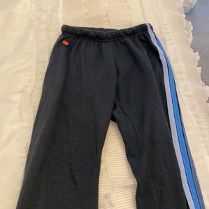 Aviator Nation 5 Stripe sweatpants in blue